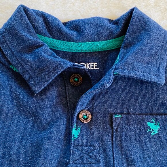 Infant Boy Polo Shirt Bundle 2-pieces Frogs and Lizards size 18 months - Picture 5 of 16